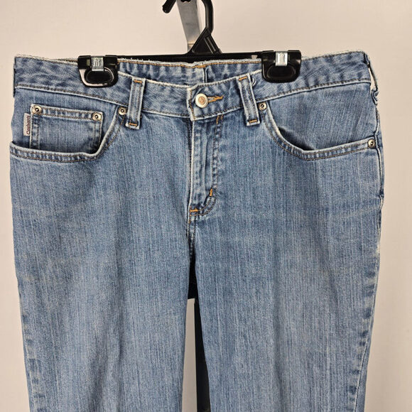 Carhartt Traditional Fit Denim Straight Leg Jeans Size 10x32 - Picture 2 of 9